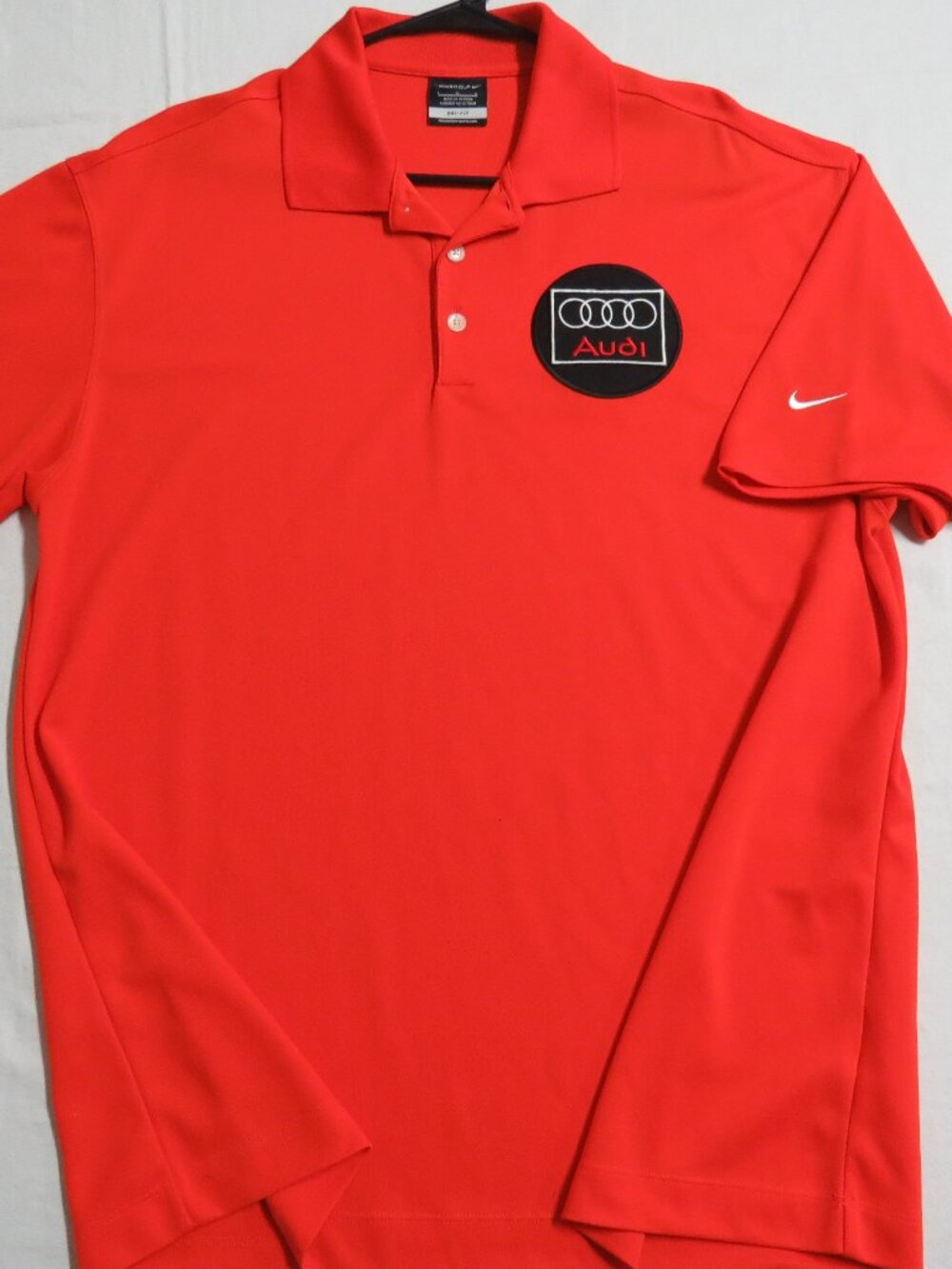 S-2XL AUDI Nike Dri-Fit Men's #61R Golf Polo Shirt